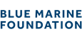 blue marine foundation logo with blue letters and blue logo small