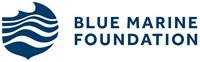 blue marine foundation logo with blue letters and blue logo