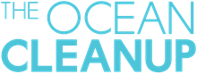 the ocean clean up logo in light blue